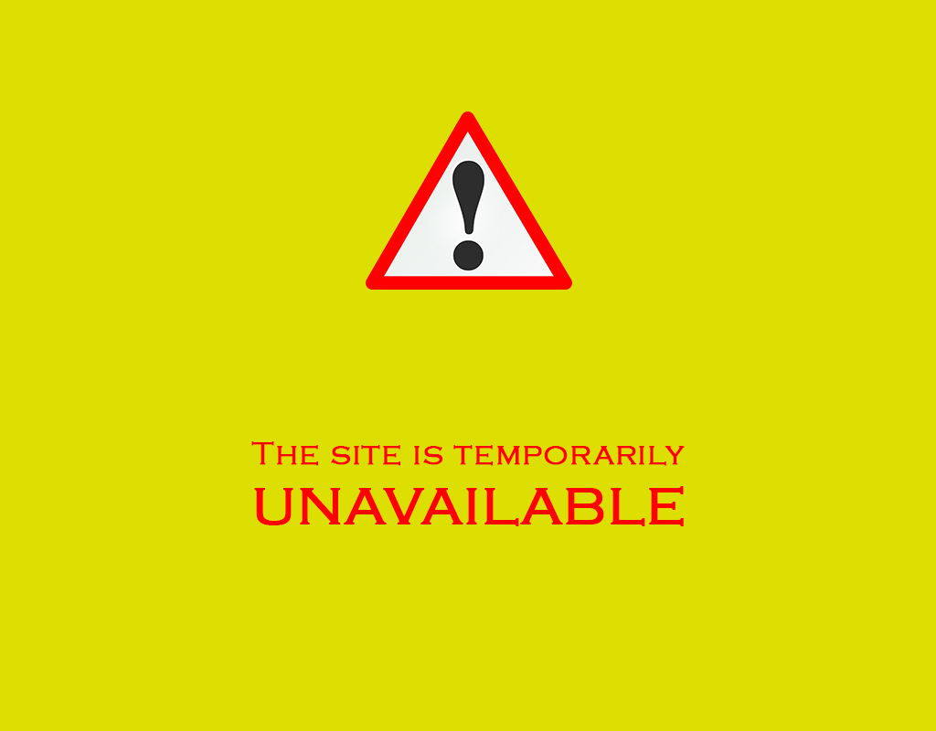 Temporarily Unavailable Sign